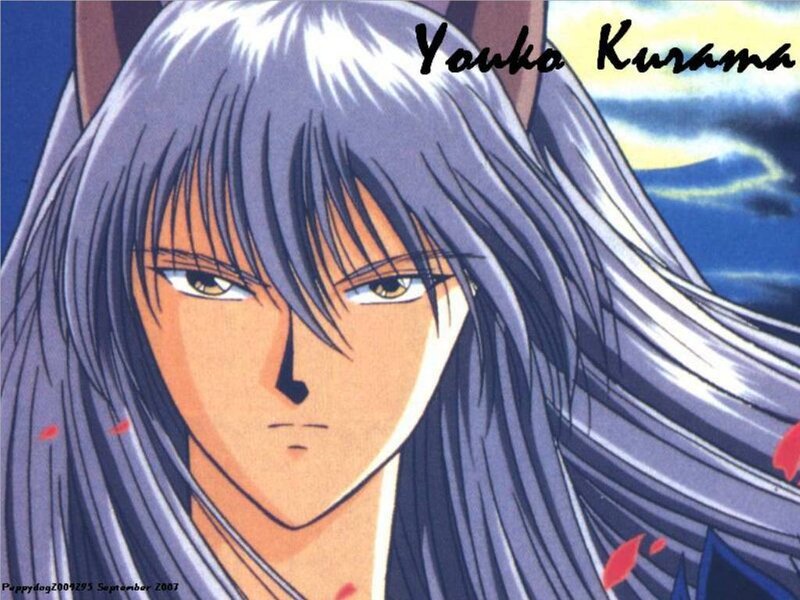 Anime character with silver hair