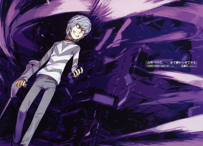 Anime character with silver hair