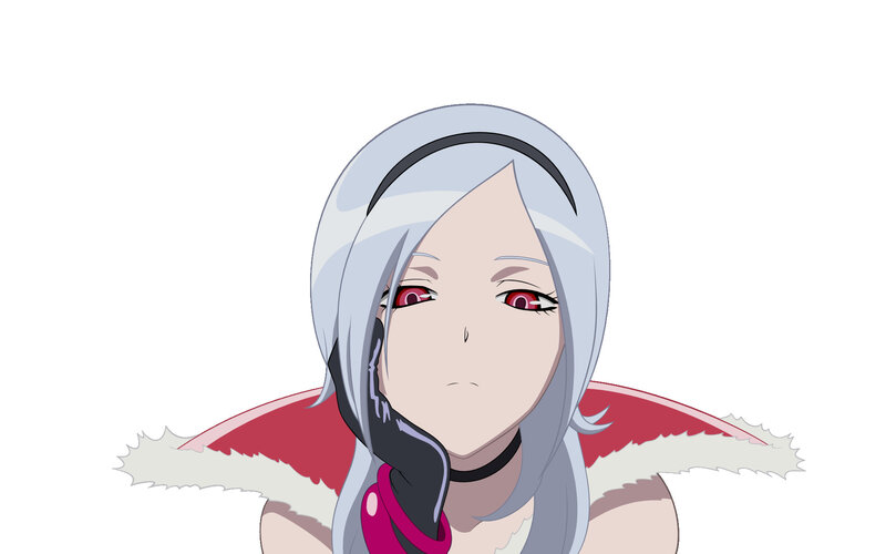 anime character with silver hair