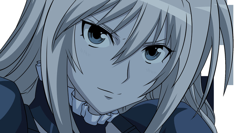 anime character with silver hair