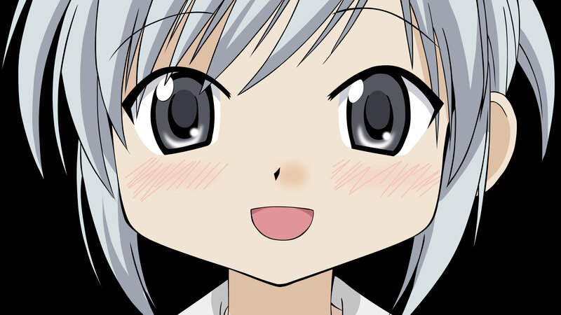 anime character with silver hair