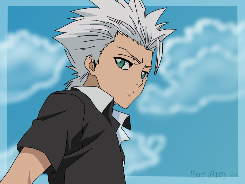 anime character with silver hair