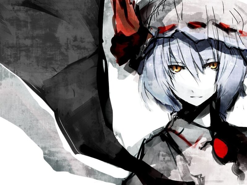 anime character with silver hair