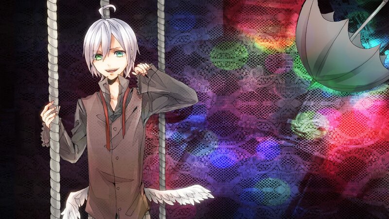 anime character with silver hair