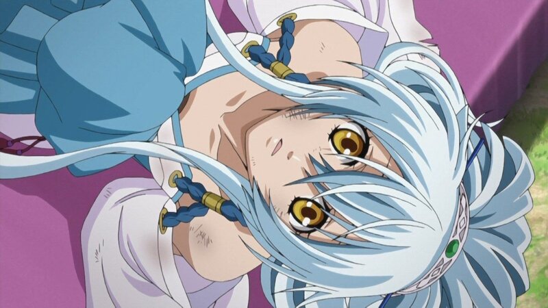 anime character with silver hair