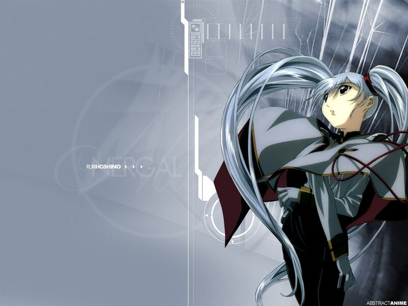 anime character with silver hair