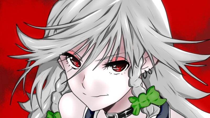 anime character with silver hair