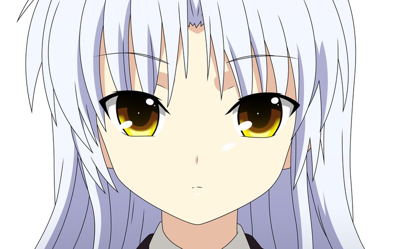 anime character with silver hair