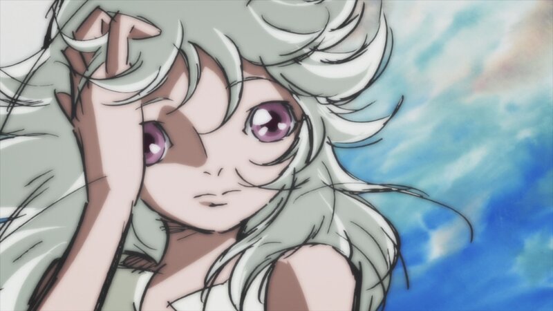 anime character with silver hair