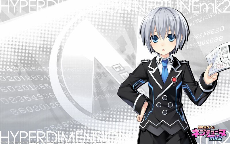 Anime character with silver hair