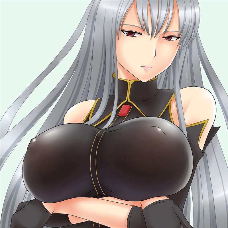 anime character with silver hair