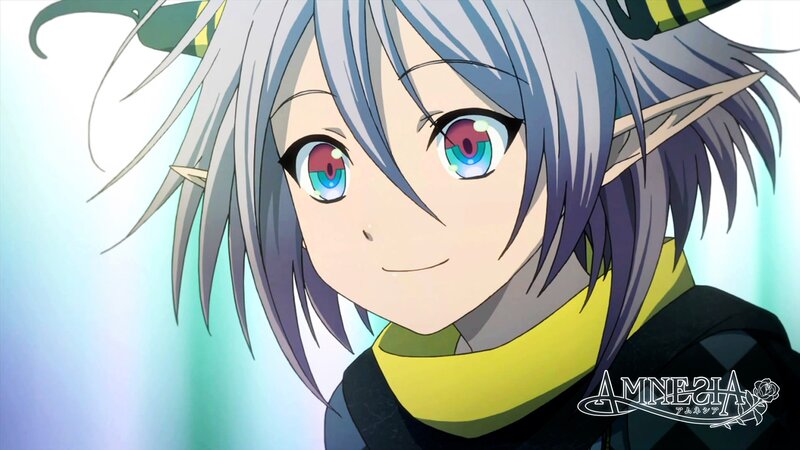 anime character with silver hair