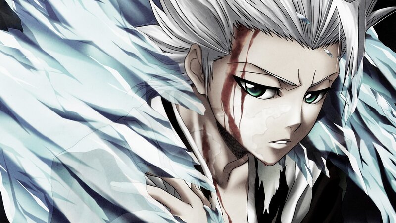 anime character with silver hair