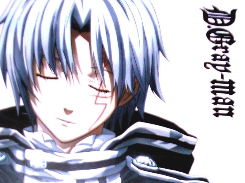 Anime character with silver hair