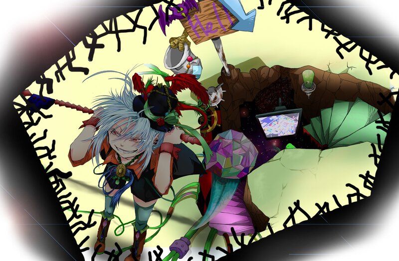 anime character with silver hair