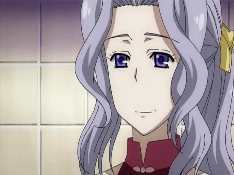 anime character with silver hair