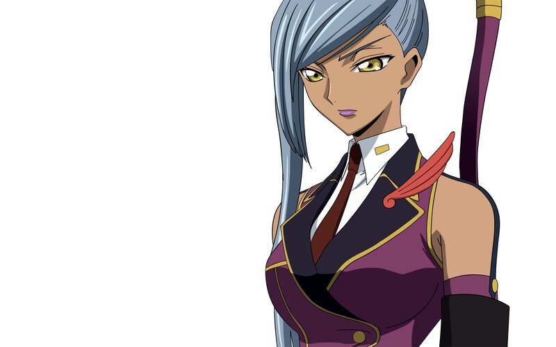 anime character with silver hair