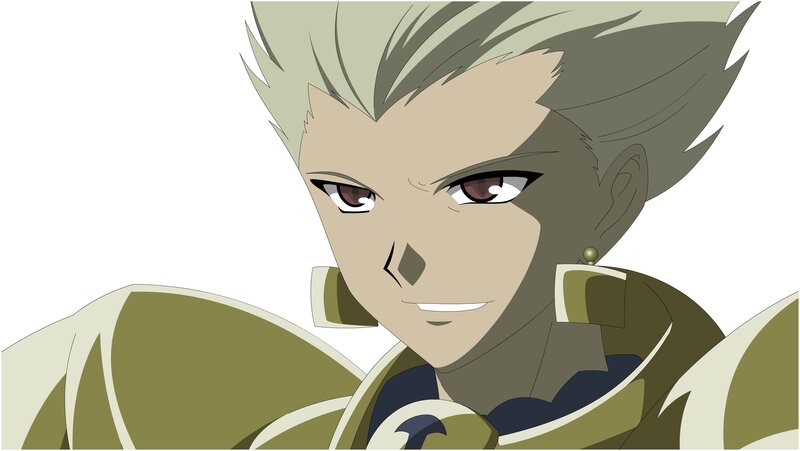 anime character with silver hair