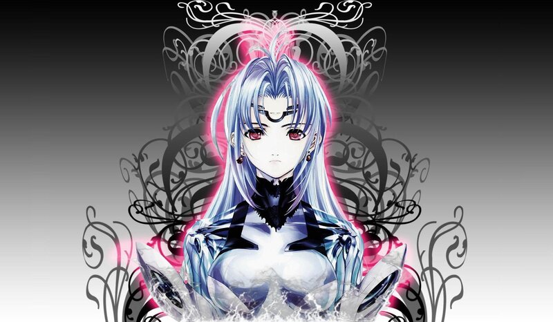 anime character with silver hair