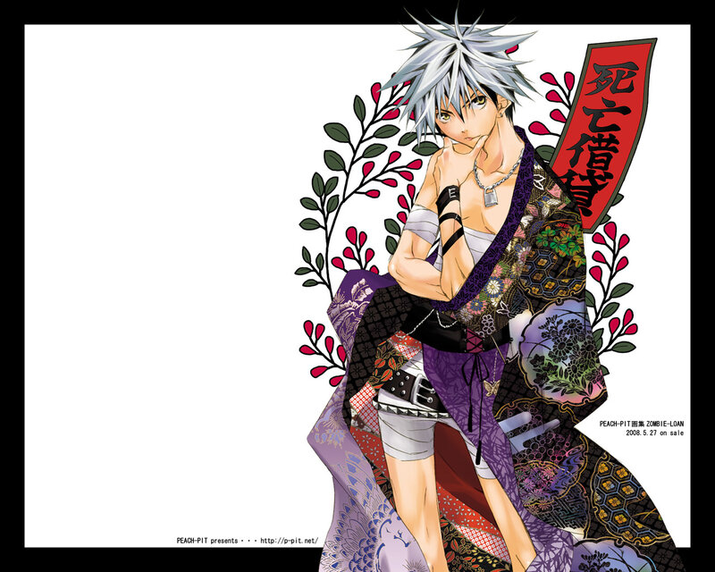 Anime character with silver hair