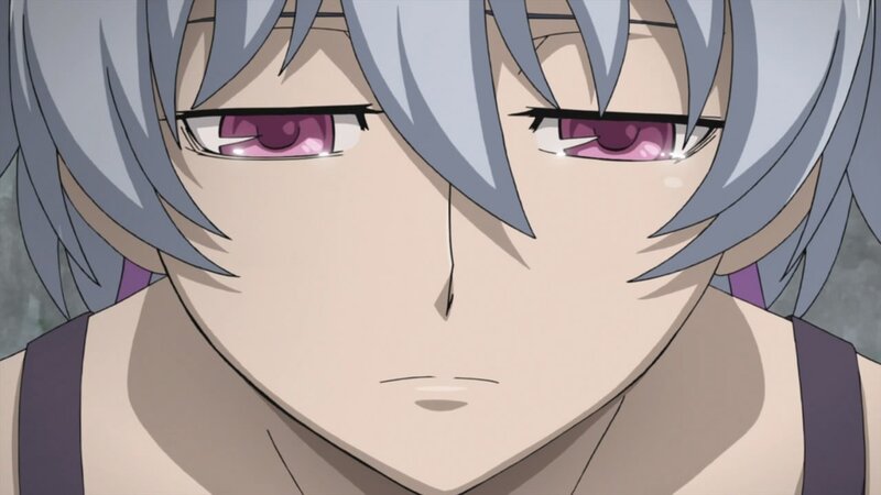 anime character with silver hair