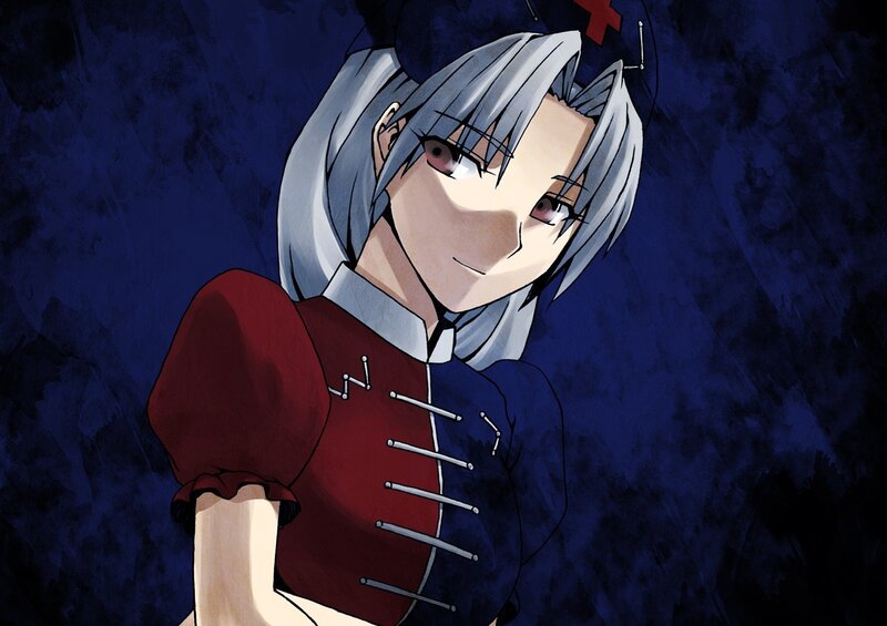 anime character with silver hair