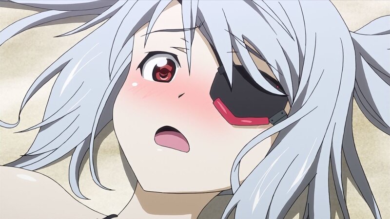 anime character with silver hair
