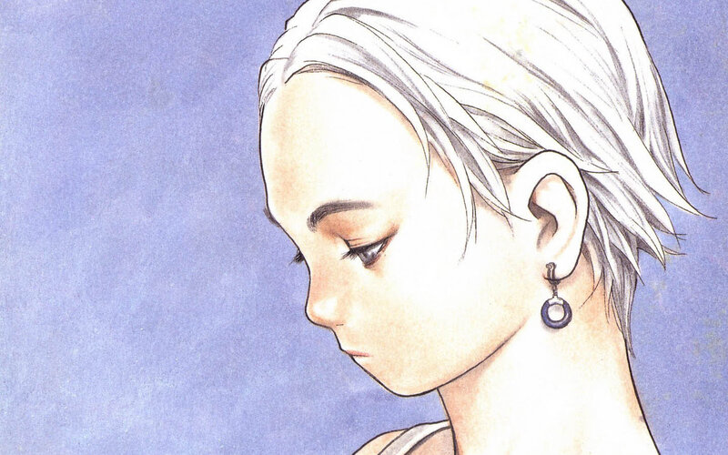 anime character with silver hair