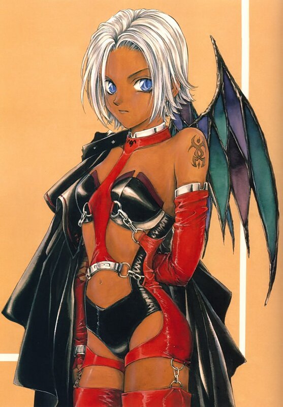 anime character with silver hair