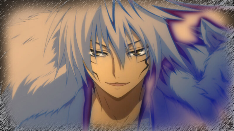 Anime Character with Silver Hair — Blue, Dramatic, Silver Hair