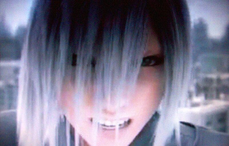 Anime Character with Silver Hair — Gray, Dramatic, 3d Render