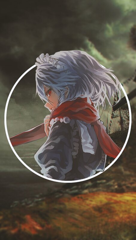 Anime Character with Silver Hair — Gray, Dramatic, Scarf