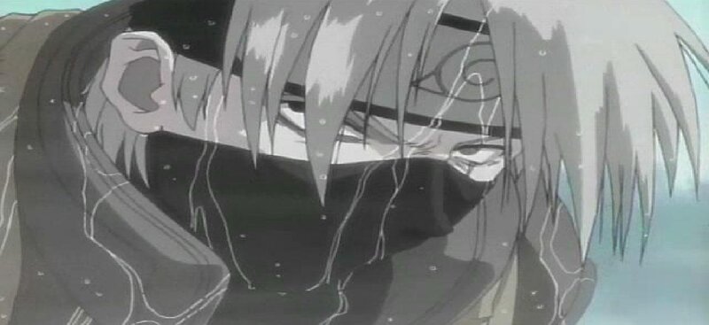 Anime Character with Silver Hair — Gray, Dramatic