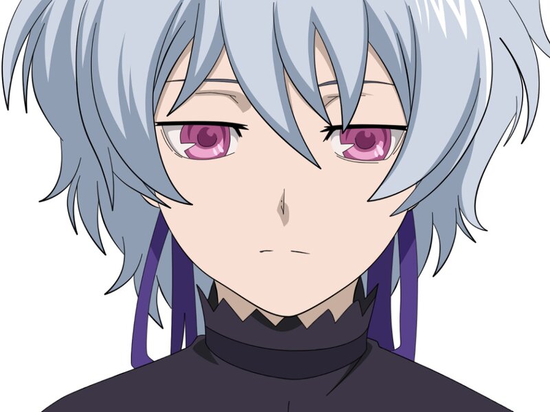 Anime Character with Silver Hair — Neutral