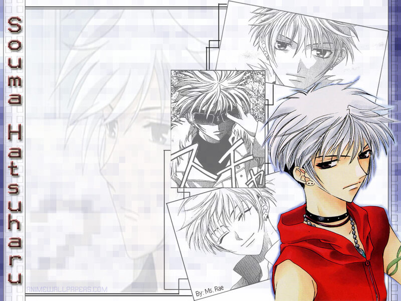 Anime Character with Silver Hair — Red, Dramatic, Manga