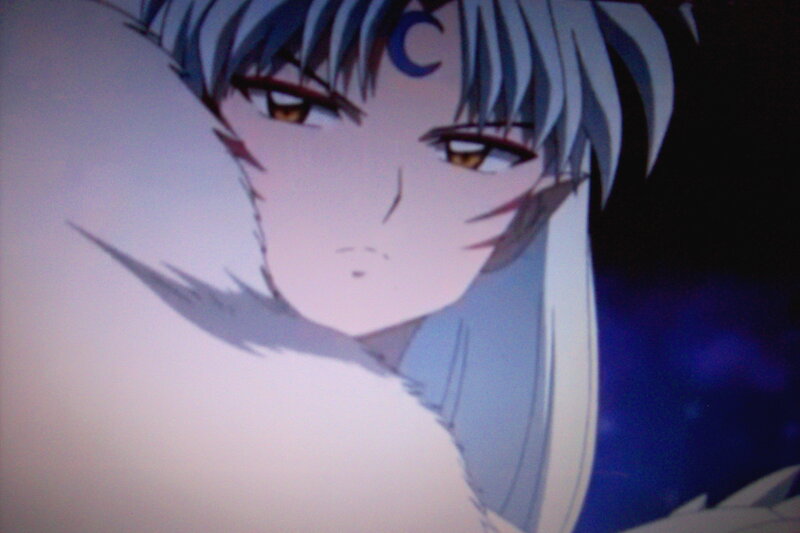 Anime Character with Silver Hair — White, Dramatic, Night
