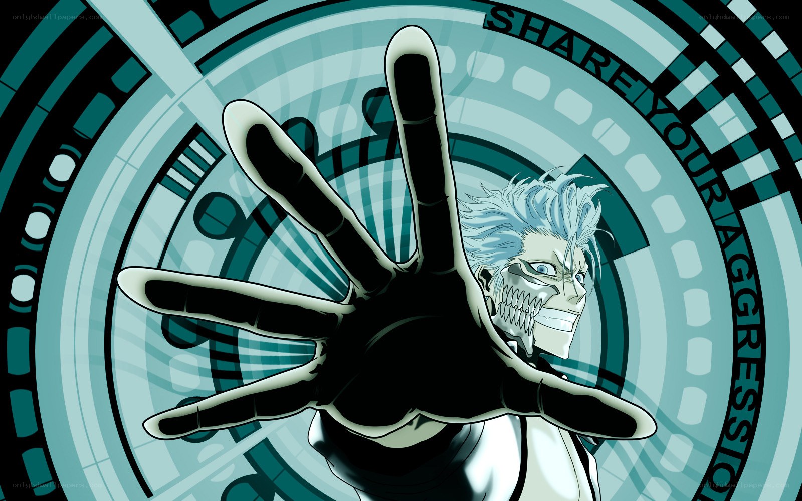 anime character with skeletal face
