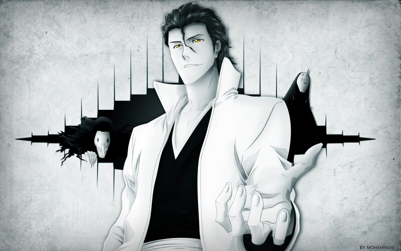 Anime character with skeletal figures