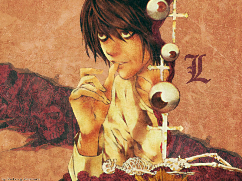 Anime Character with Skeleton — Brown