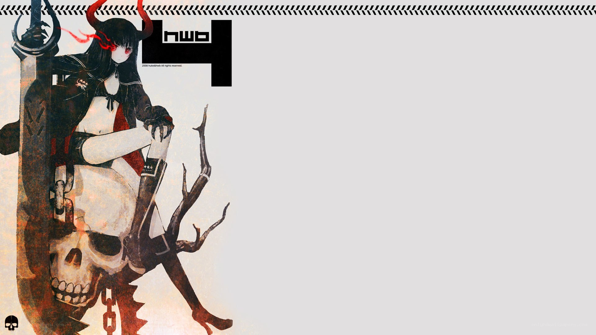 anime character with skull and sword
