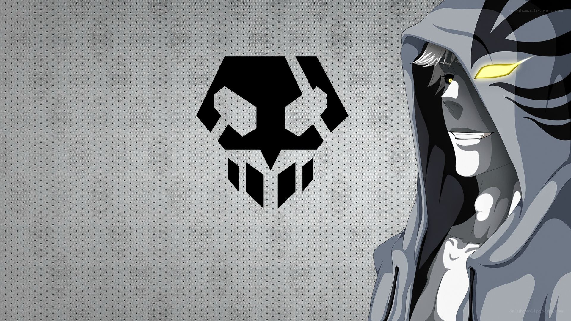 anime character with skull emblem