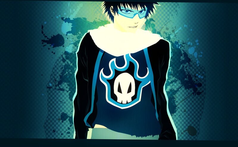 Anime character with skull emblem