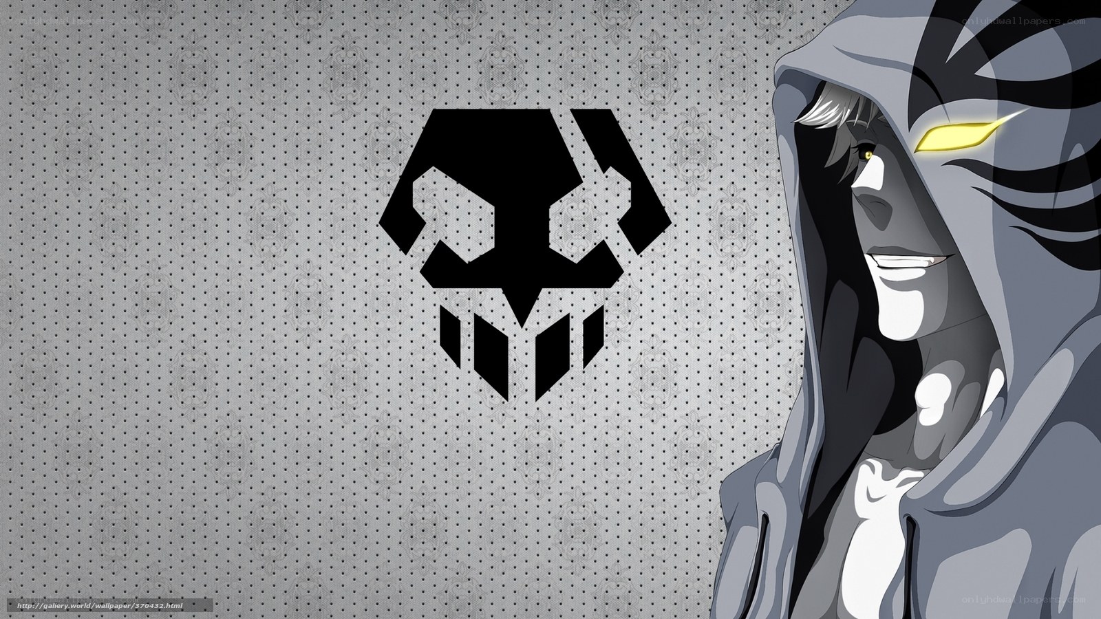 anime character with skull emblem