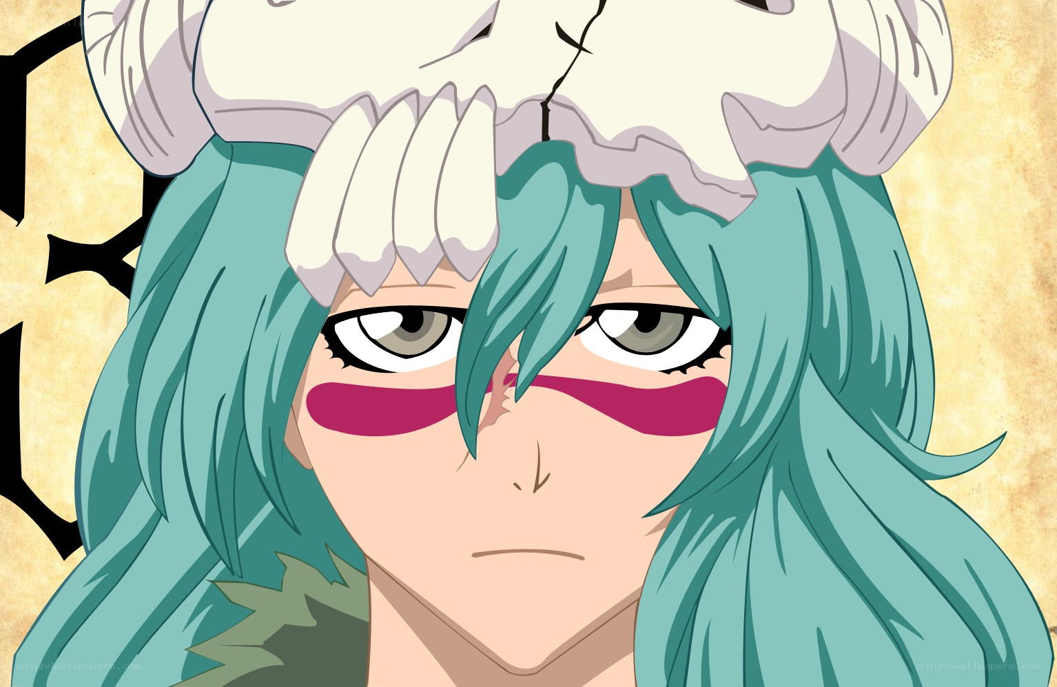 Anime character with skull hat