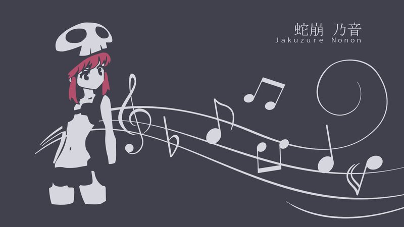 Anime Character with Skull Hat — Gray