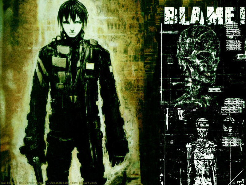 anime character with skull imagery
