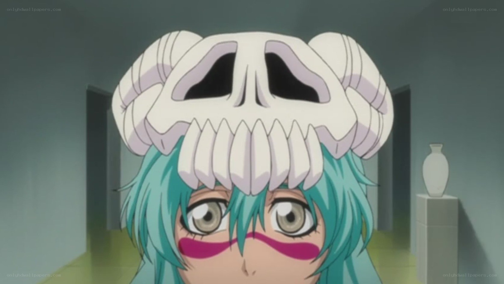 anime character with skull mask