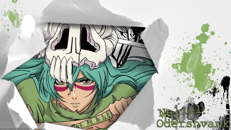 Anime Character with Skull Mask — Green