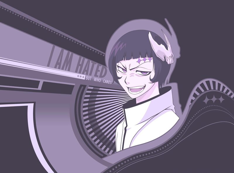 Anime character with skull motif