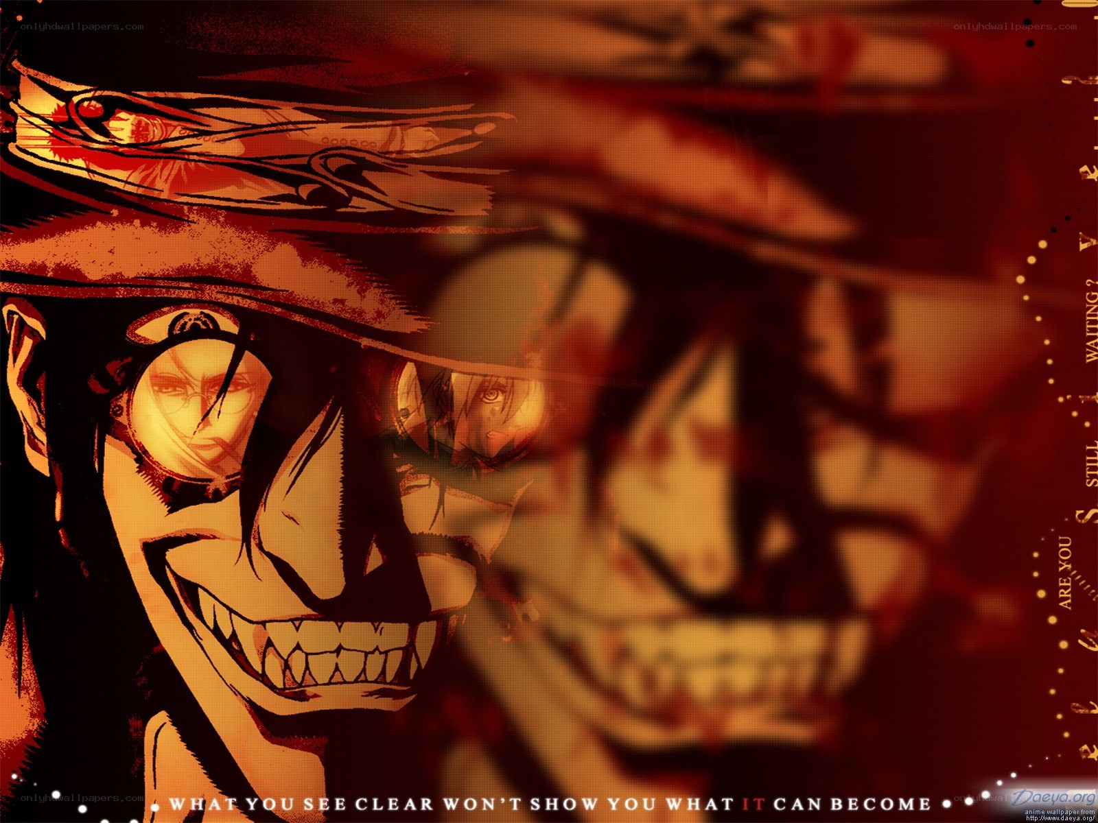 Anime character with skull motif